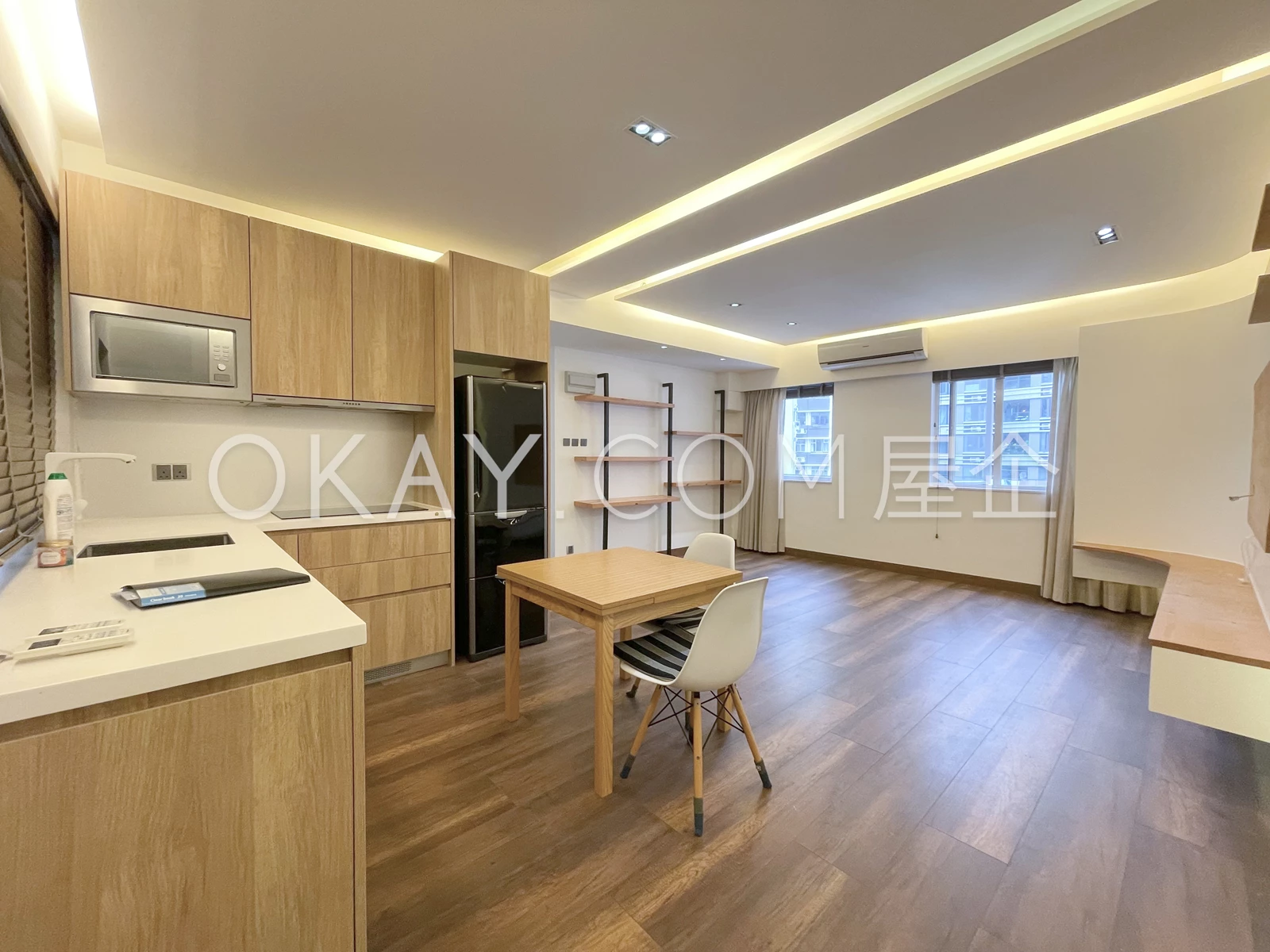 Open Kitchen + Living Area