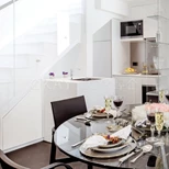 Penthouse dining room & kitchen