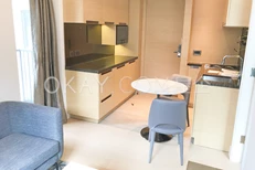 Kitchen with portable dining table